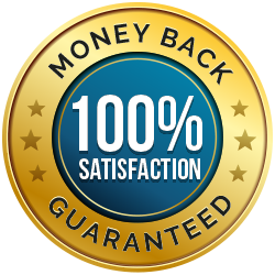 Money-back satisfaction guarantee seal