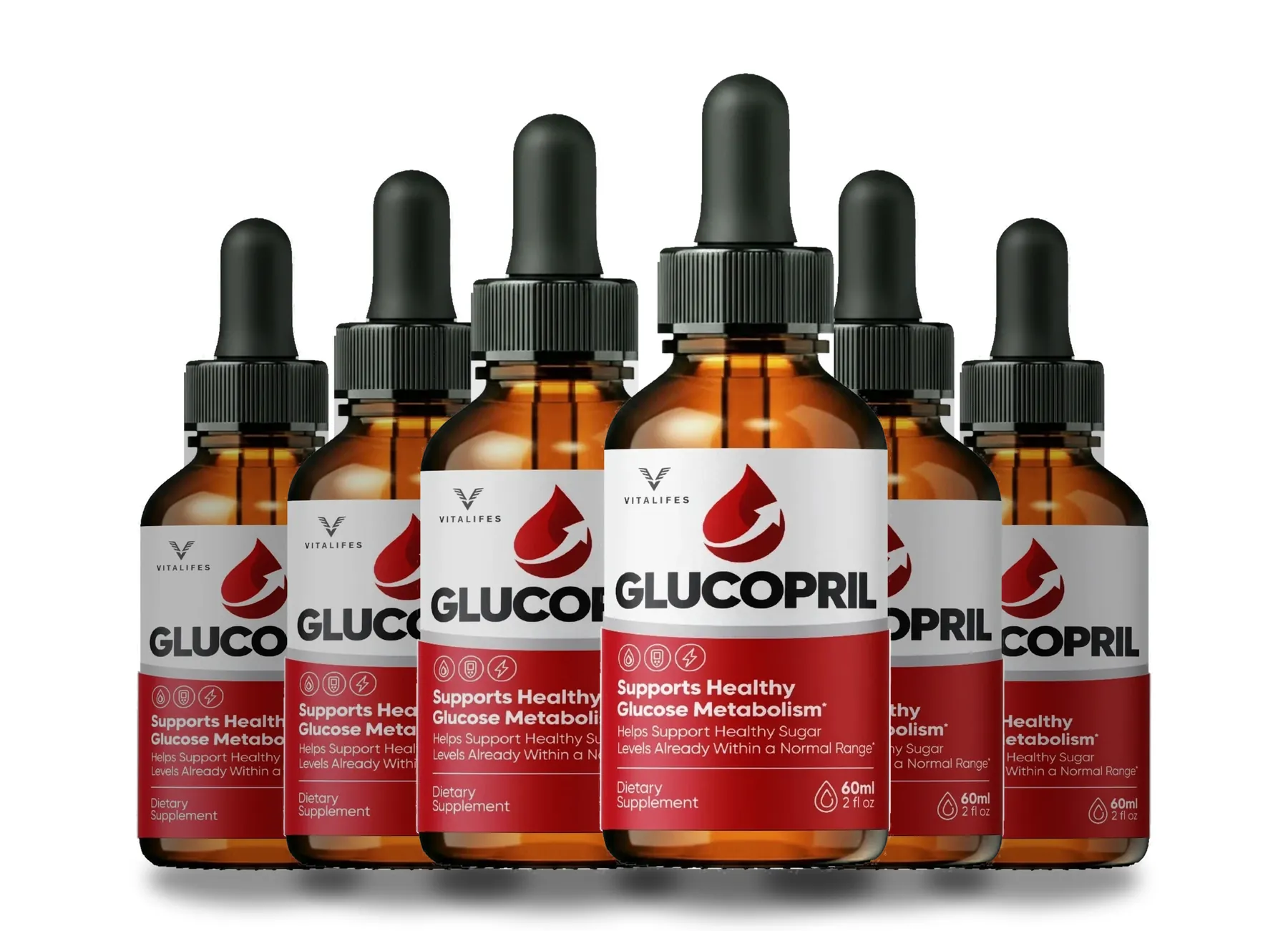 The GlucoPril 6 bottles pack